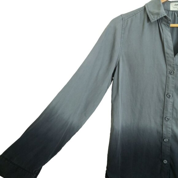 NWOT Anthropologie Cloth & Stone Tayla Dip Dye Button Down Shirt Size XS - Picture 5 of 6